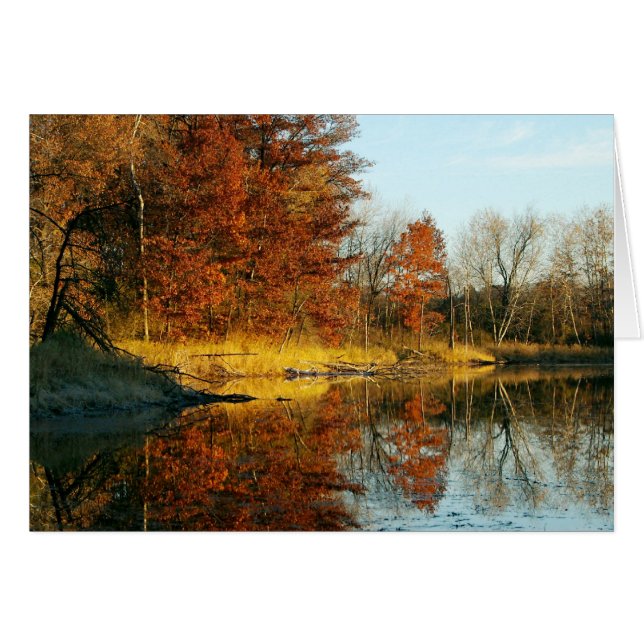 Cartão outono das Colinas do Líbano (Frente horizontal)