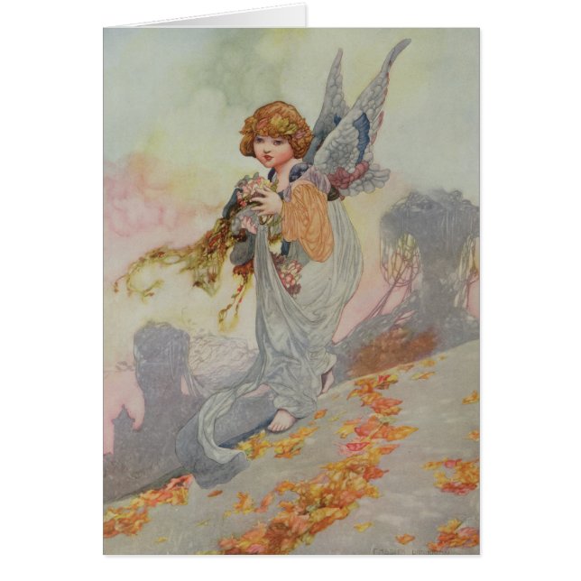 Cartão Outono das estações (Frente)