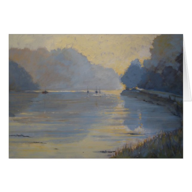 Cartão Outono de The Creek (Frente Horizontal)