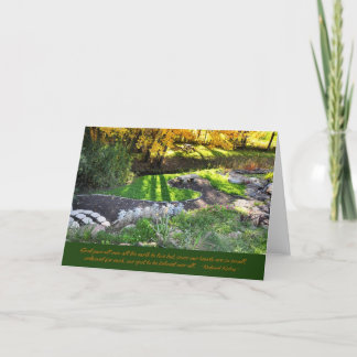 Cartão Outono no bosque