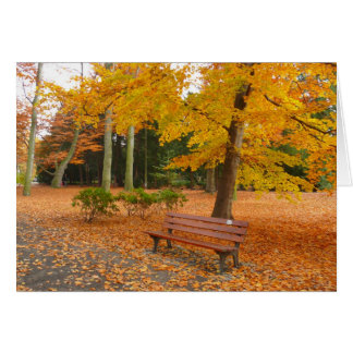 Cartão Outono pacífico e silencioso no parque