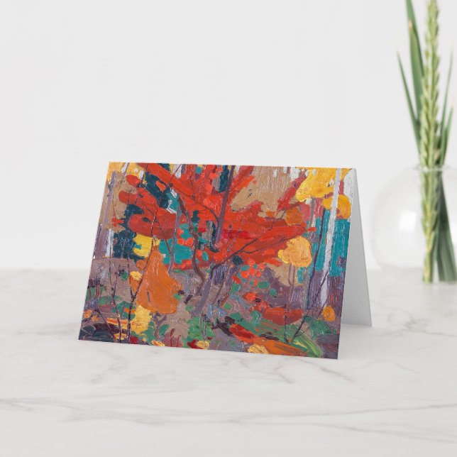 Cartão outono | Tom Thomson | (Frente)