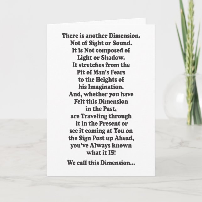 Cartão Outra Dimensão - Dentro de Mensagem (Frente)