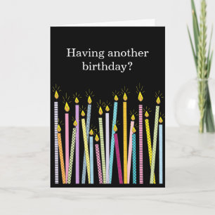 Cartão Outro Aniversário, Demasiadas Velas