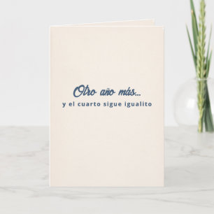 Cartão Outro Ano e O Quarto Igualzinho de Aniversário