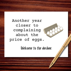 Cartão Outro Ano Mais Aniversário Da Queixa