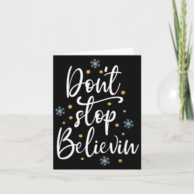 Cartão Outstading For Melanin Don't Stop Believing - Men' (Frente)