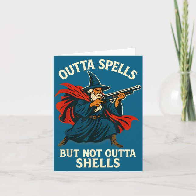 Cartão Outta Spells But Not Outta Shells Vintage  (Frente)