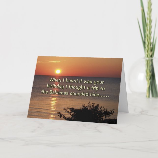 Cartão Ouvi dizer que era seu aniversário (Frente)