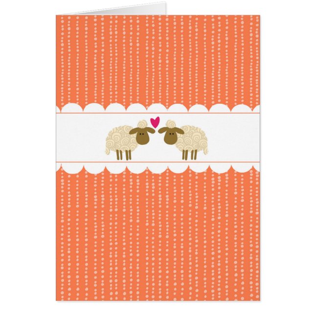 Cartão Ovelha do amor 2 (Frente)