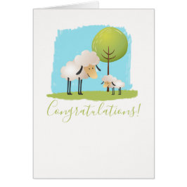 Cartão Ovelha e bordeiro nova