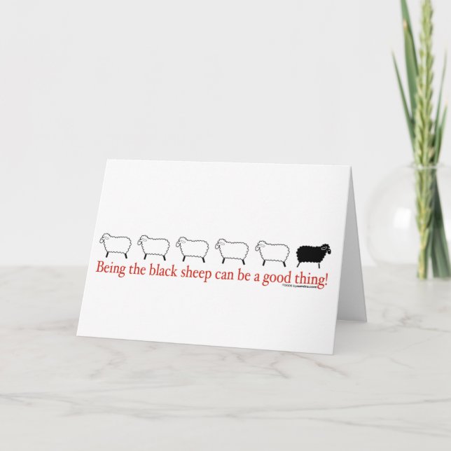 Cartão Ovelha Negra (Frente)