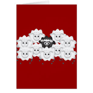 Cartão Ovelha Negra Bestiça da Família