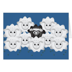 Cartão Ovelha Negra Bestiça da Família