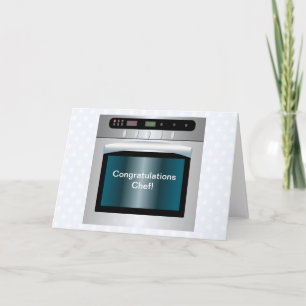 Cartão Oven graphic with personalized text