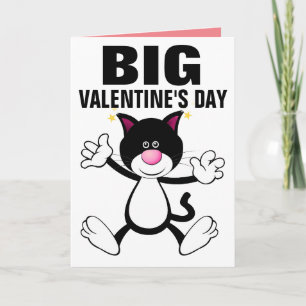 CARTÃO OVERSIZED CAT HUG VALENTINE'S DAY CARD
