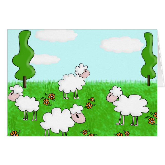 Cartão Ovinos (Frente Horizontal)