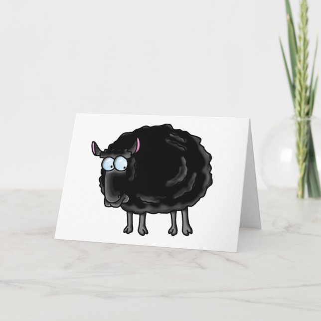 Cartão Ovinos negros (Frente)