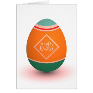 Cartão ovo felz pascoa