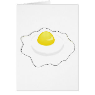 Cartão ovo frito