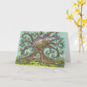 Cartão OVOS DE DRAGÃO, LAIR MEDIEVAL, Vazio DE ARTE FOLK 