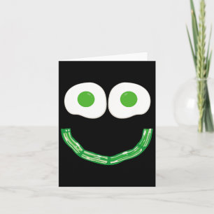 Cartão Ovos de Rosto Sorridente Verde e Presunto Bycon Ca