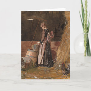 Cartão Ovos Frescos Winslow Homer