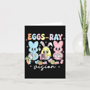 Cartão Ovos-Raio Visão Bunny Páscoa Tecnólogo Xray Rad