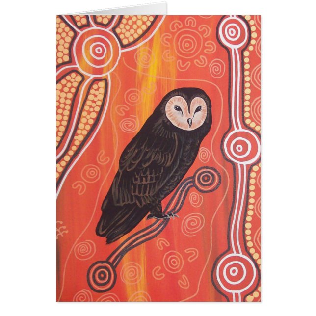 Cartão Owl Dreaming (Frente)