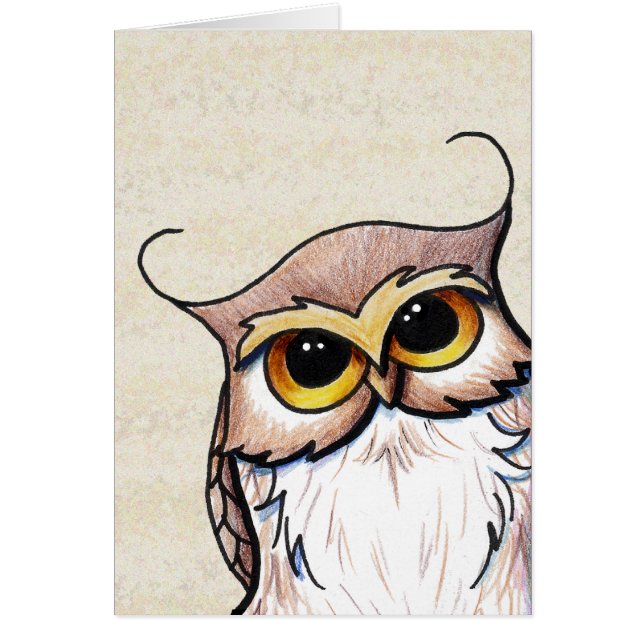 Cartão Owl KiniArt (Frente)