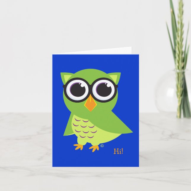 Cartão Owl Notecard (Frente)