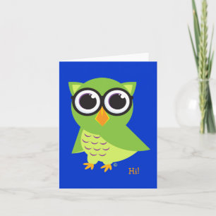 Cartão Owl Notecard