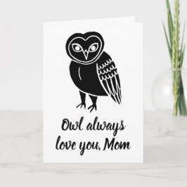 Cartão Owl Sempre Te Ama, Mãe Dia de as mães