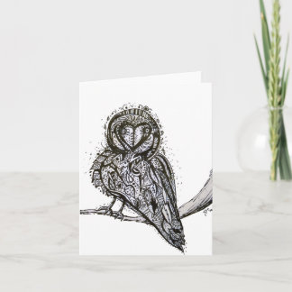 Cartão Owlfully Notecard bonito