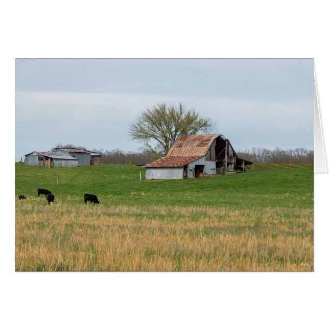 Cartão Ozark Antiga Fazenda (Frente horizontal)