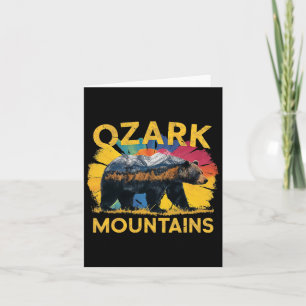 Cartão Ozark Mounts Arkansas Bear Nature Hiking Campin