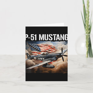 Cartão P-51 Mostang American Ww2 Fighter Airplane P-51 Mu