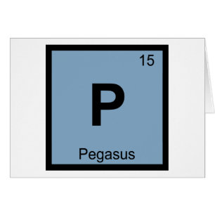 Cartão P - Pegasus Química Grega Símbolo da Tabela Periód