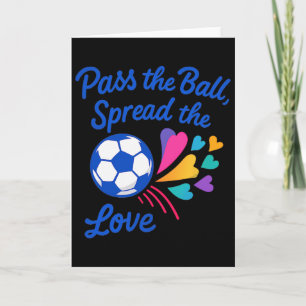 Cartão P The Byll Espalha O Amor Design De Futebol Arco-Í