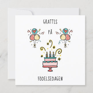 Cartão På Grattis födelsedagen | Happy Birthday