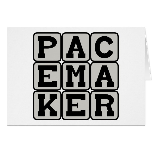 Cartão Pacemaker, Coração (Frente Horizontal)