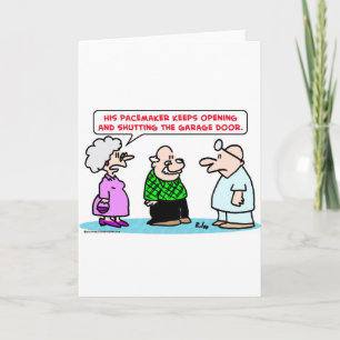 Cartão pacemaker garage door open shut