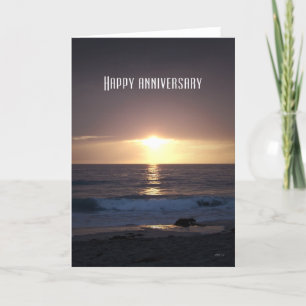Cartão Pacific Sunset, Happy Anniversary