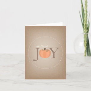 Cartão Pacote De Joy Pumpkin Baby Card