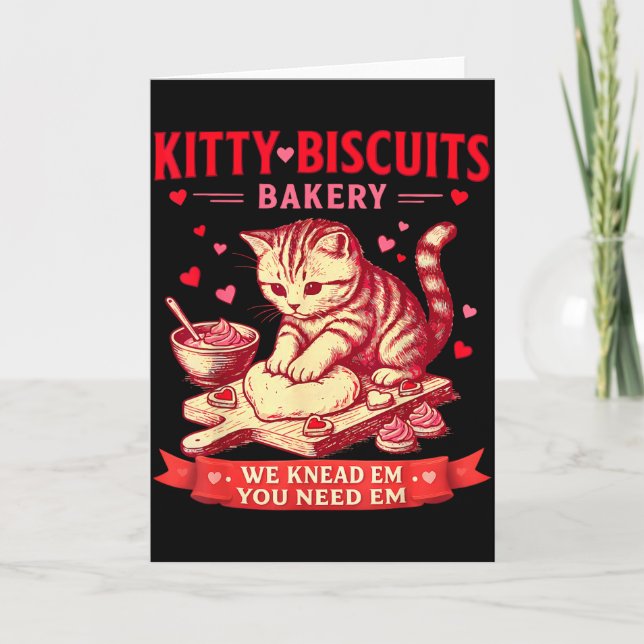 Cartão Padaria Kitty Biscuits Nós Amassamos Em Você Preci (Frente)
