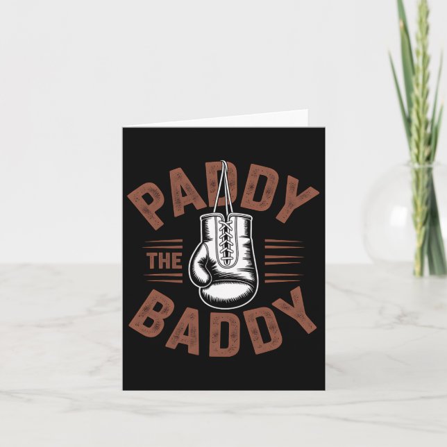 Cartão Paddy Baddy Irish Boxing Gift (Frente)