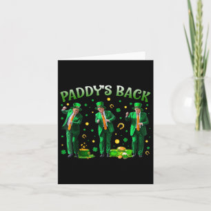 Cartão Paddys Back Trump St Pattyday Da