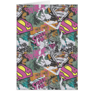 Cartão Padrão 10 da Supergirl Comic Capers