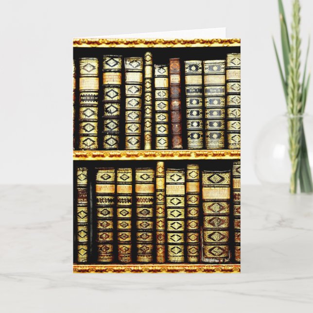 Cartão Padrão Antiquado de Couro Vintage (Frente)