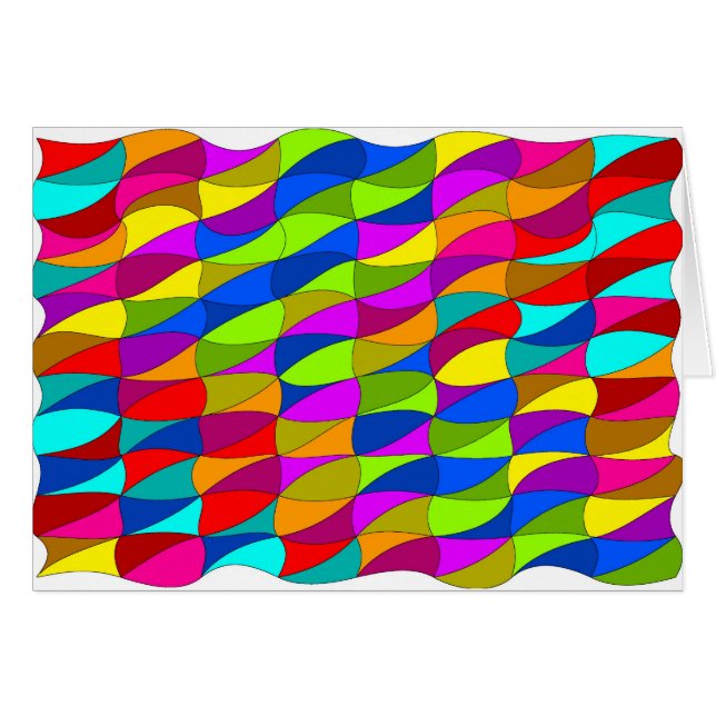 Cartão Padrão confuso de potência de flores (Frente Horizontal)